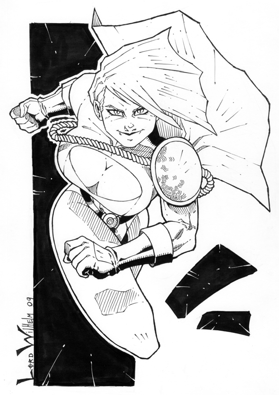 Power Girl Sketch