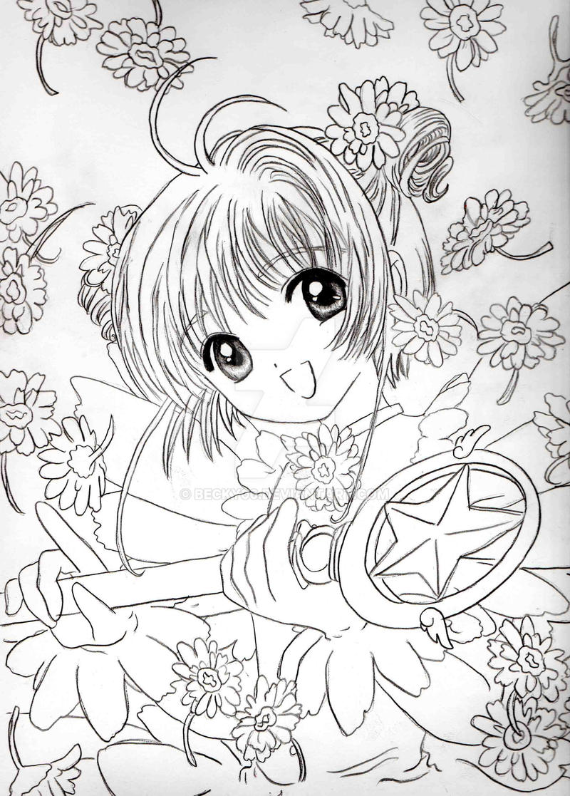 Drawing Sakura Kinomoto  Card Captor Sakura 