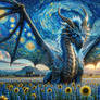 Van Gogh inspired Starry Night Dragon