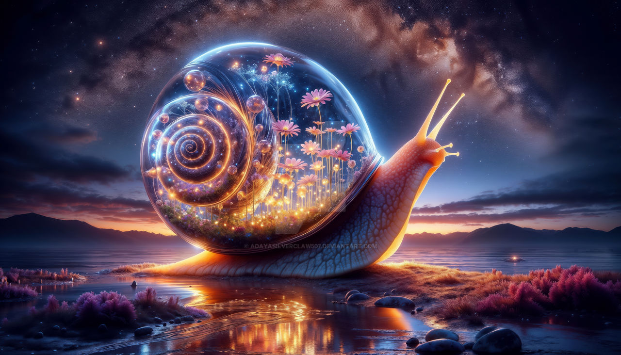 Translucent Floral Shell Snail by AdayaSilverclaw507 on DeviantArt