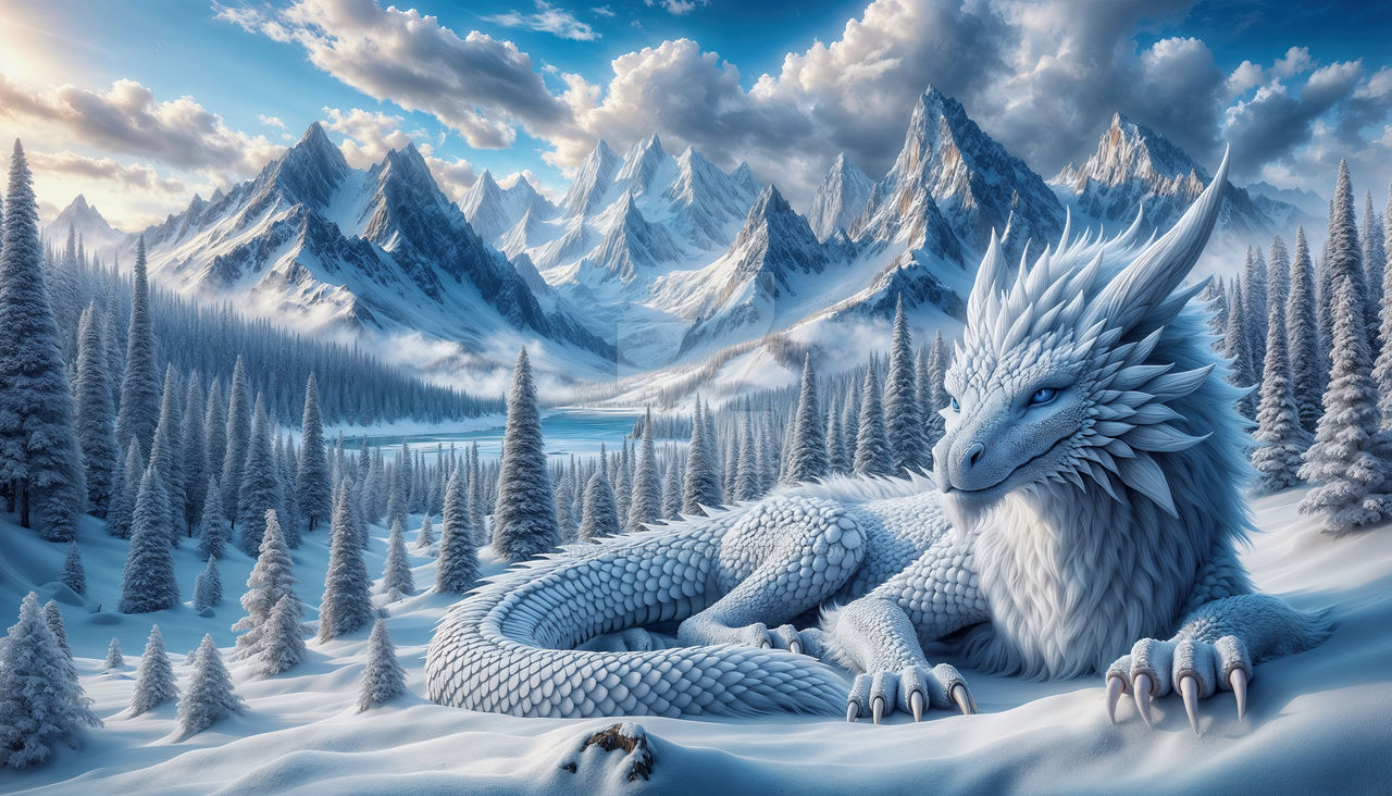 Winter Dragon by AdayaSilverclaw507 on DeviantArt