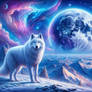 The Wolf Beneath the Cosmic Moon