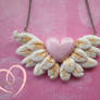 Winged heart pendant