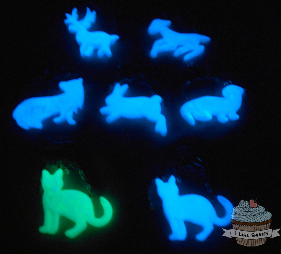 Patronus Charm necklaces - Glow in the Dark