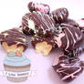 Scented chocolate charms