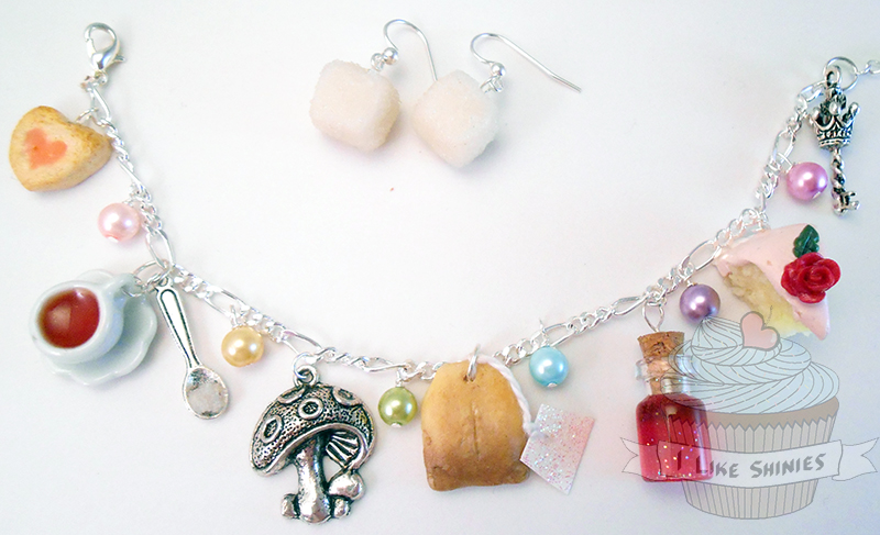 Alice and the teaparty -OOAK scented bracelet