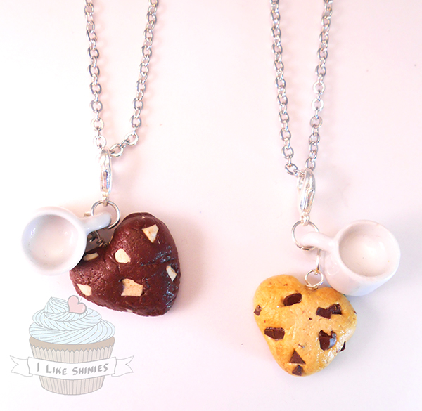 Scented best friend cookies and milk necklaces