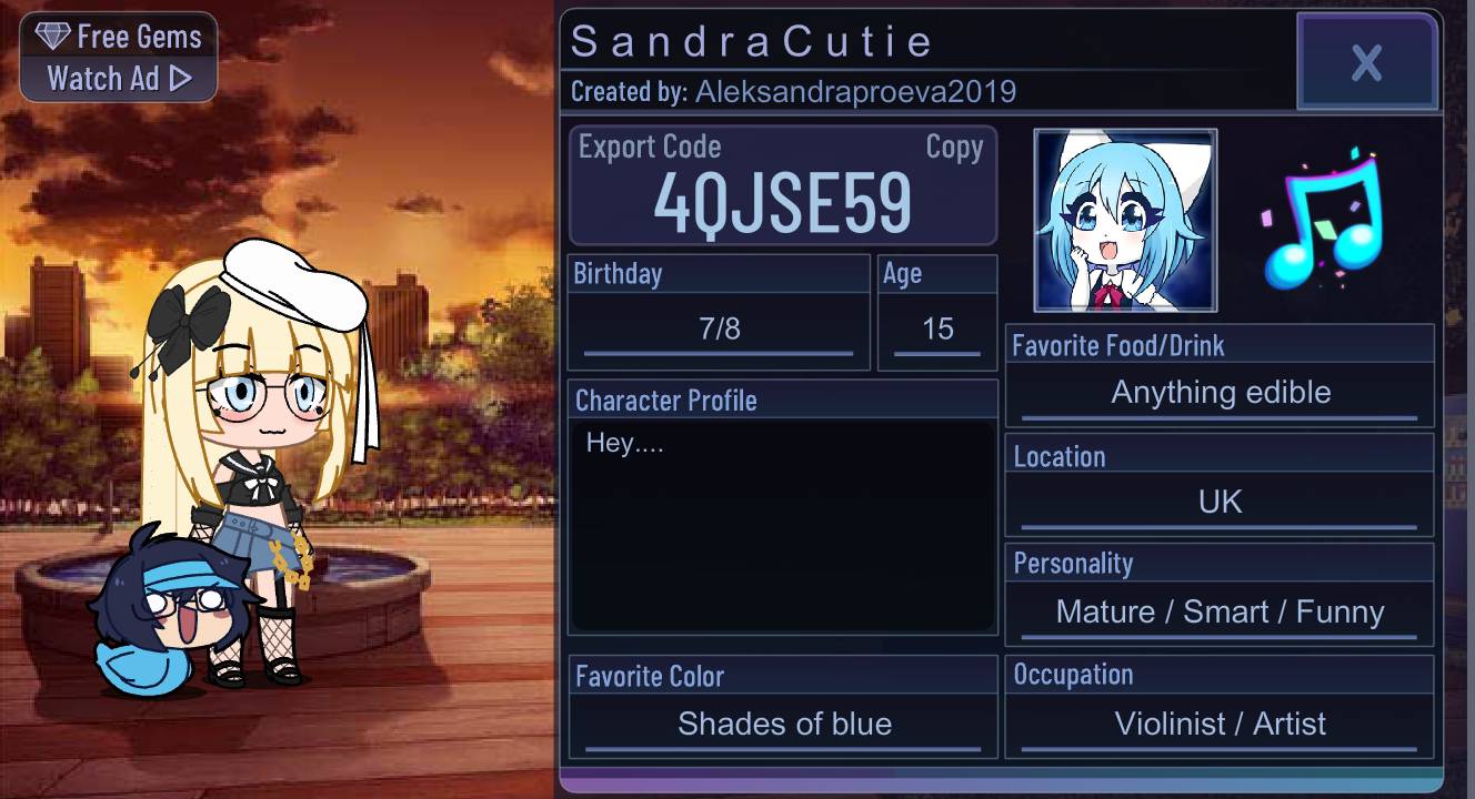 Gacha Club character's code by Aleksandraproeva on DeviantArt