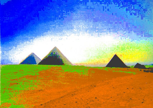 Egypt Pyramids Colours 1 by conroypics on DeviantArt