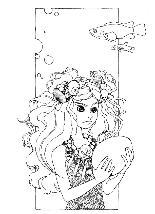 Mermaid lineart