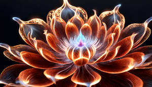 Fractals flaming flower, ultra 2