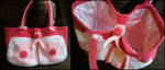 Crochet bag - Breast Cancer Awareness by StrandedAutumn