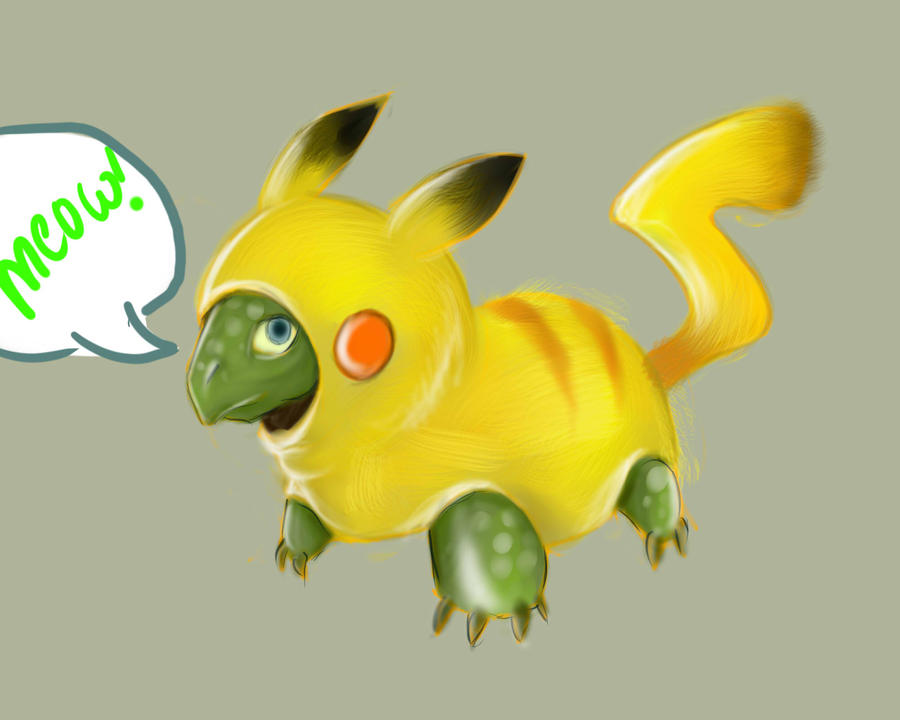 Pyko Turtle Pikachu Turtle by XeNiitA on DeviantArt