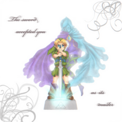 Ocarina of Time + Skyward Sword: Young Link and Fi by Zelbunnii