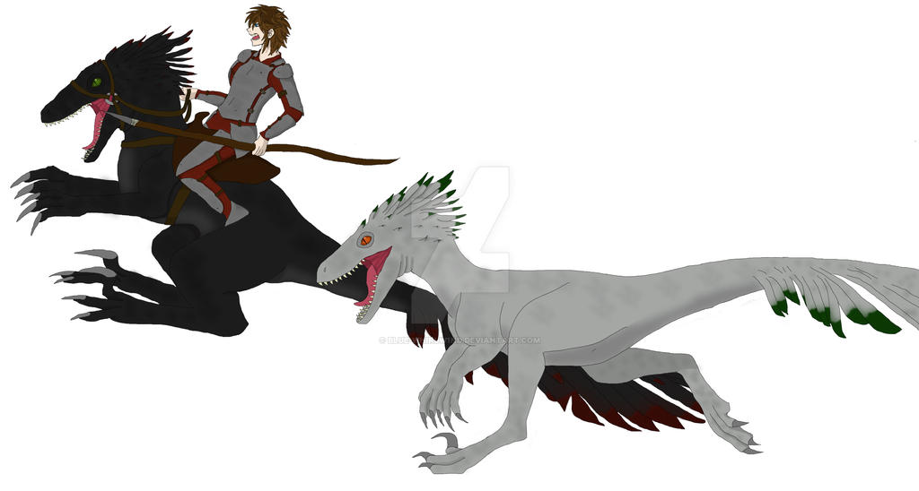 Raptor rider by Blue-Whirlw1nd on DeviantArt