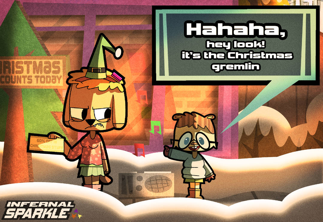 Christmas gremlin by InfernalSparkle on DeviantArt