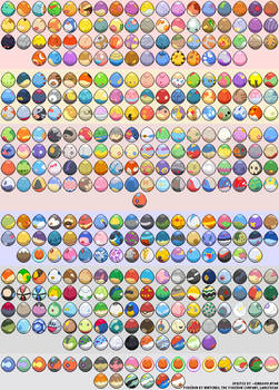 Pokemon Eggs - Sprites