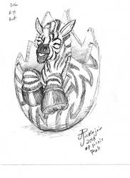 Zebra-egg-hoof