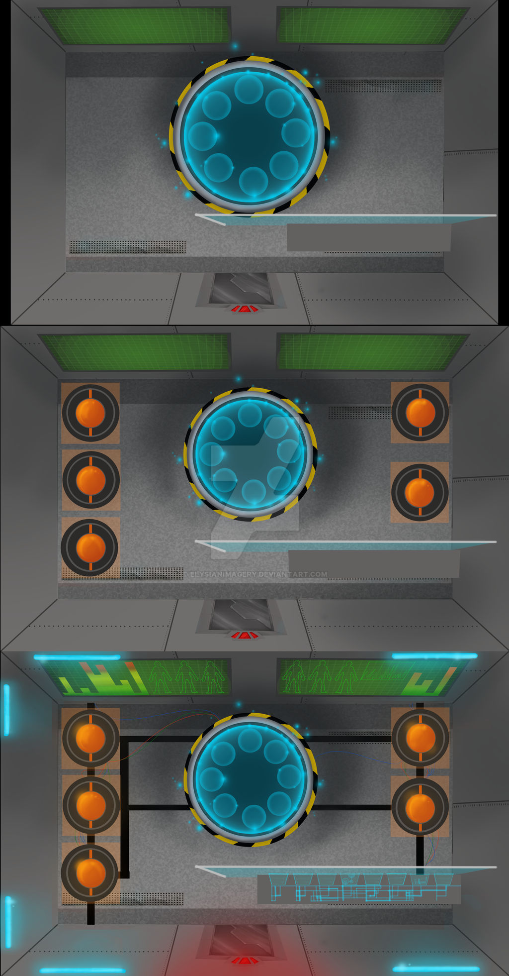 Teleport Room Process by ElysianImagery on DeviantArt