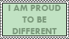 I am Different Stamp