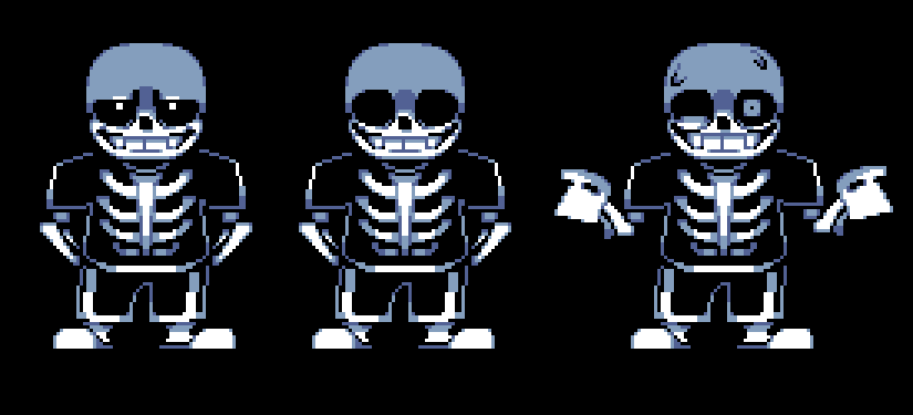 Undertale Colored Battle Sprites- Sans by Tales499 on DeviantArt