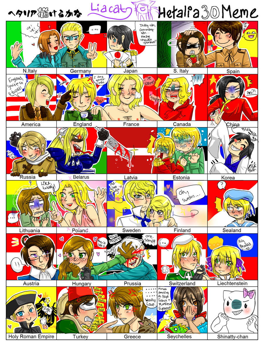Hetalia 30 Meme by Liacat