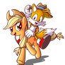 Applejack and Tails -Request-