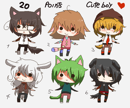 20 points- Chibi cute boys -CLOSED- by Hinaxsaki on DeviantArt