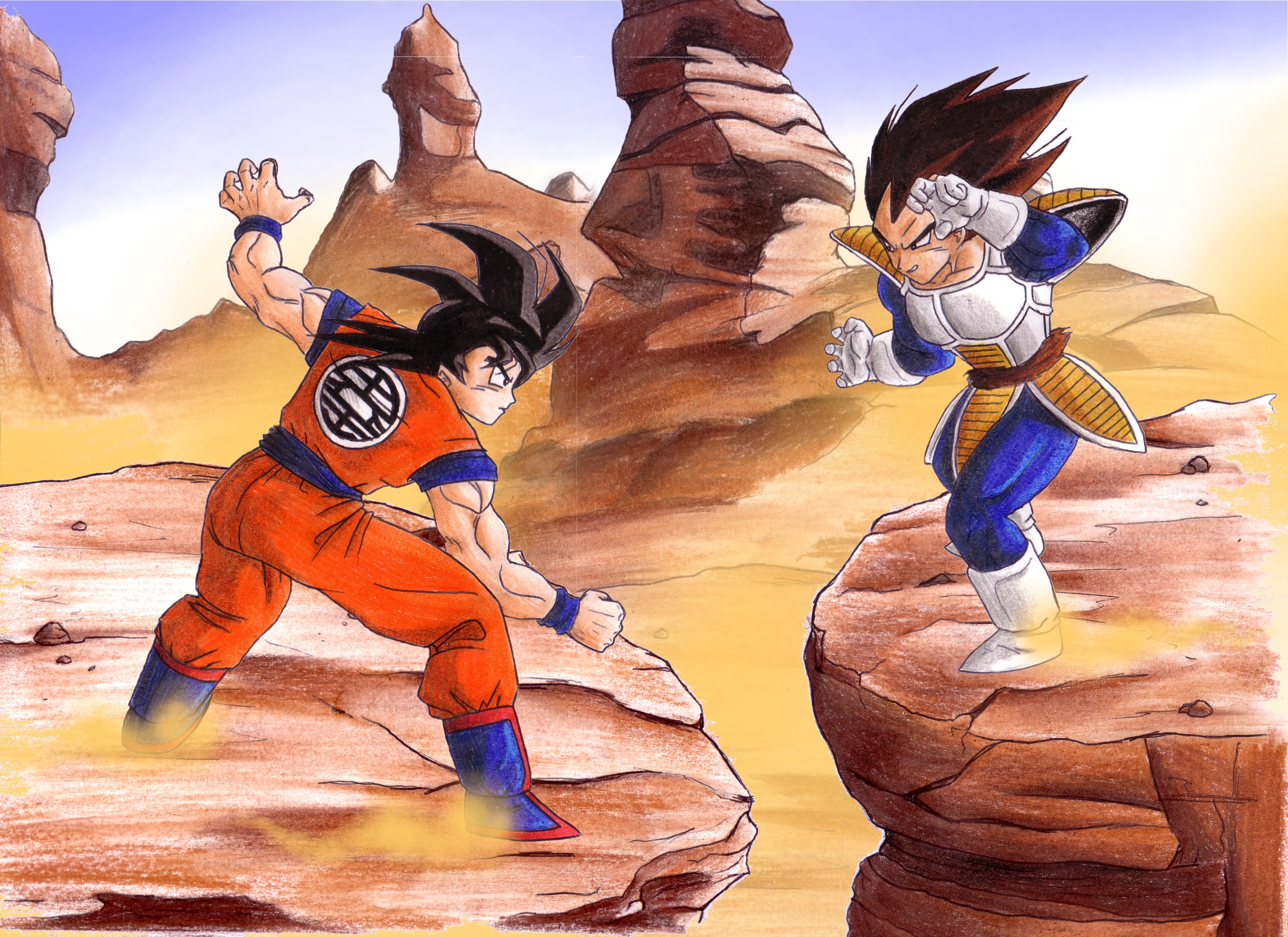 Vegetto e Broly colorido by Trajano-chan on DeviantArt