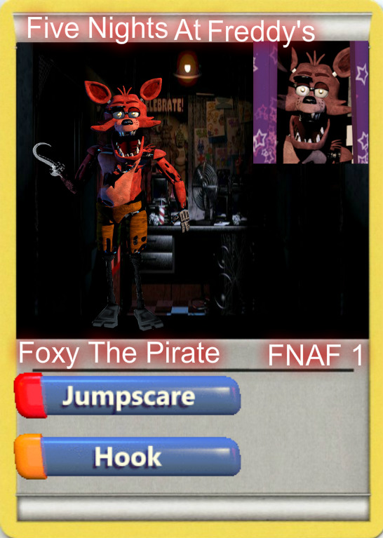 Dave and Buster's x FNAF Week 1 Trading Card - Foxy (Front and