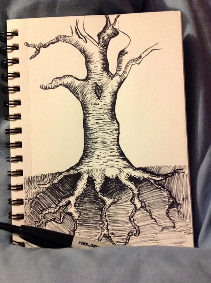 Tree Sharpie Drawing Tree done with sharpie by geraldineguzman1994 on DeviantArt