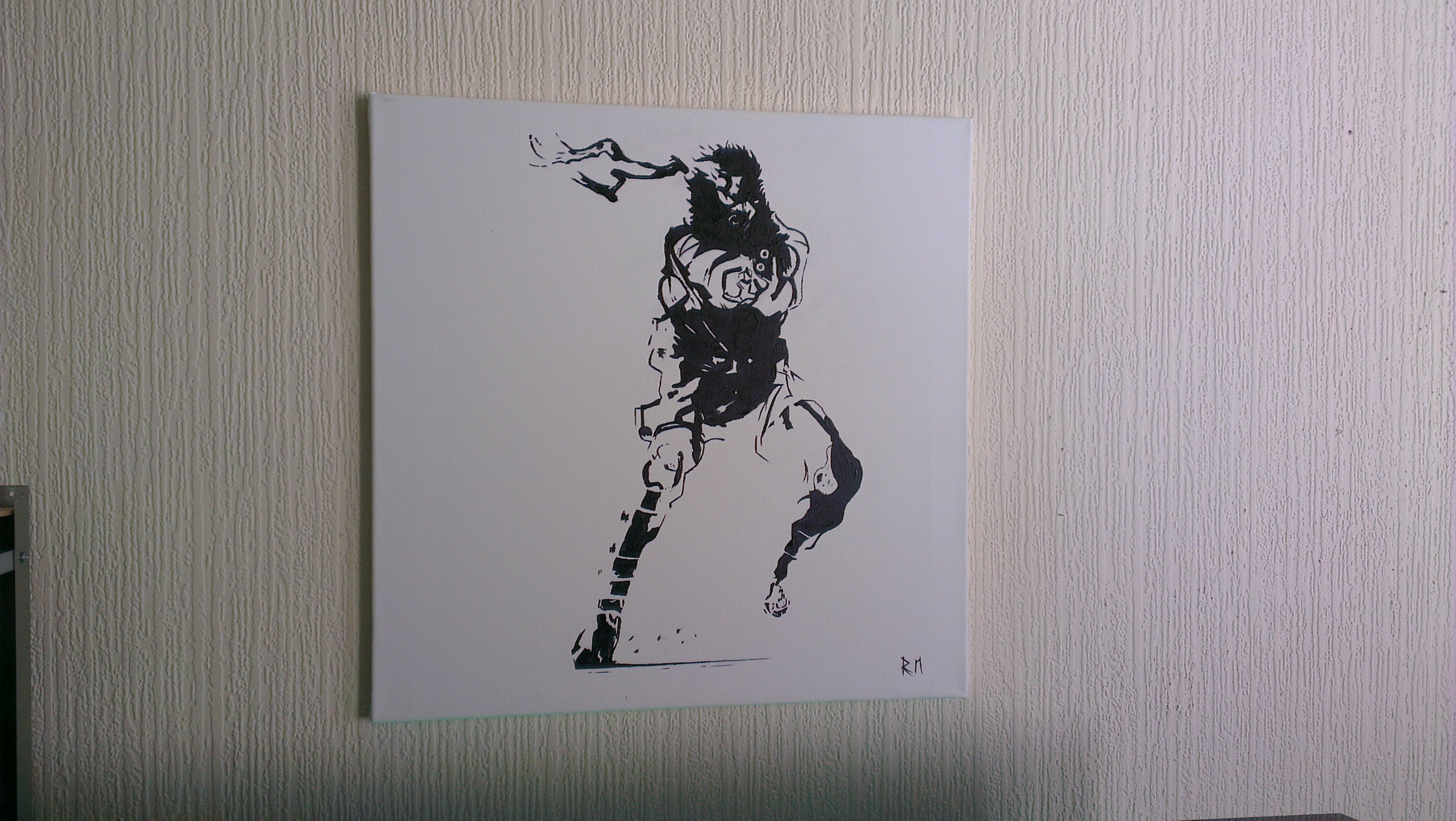 Solid Snake metal gear shadow canvas