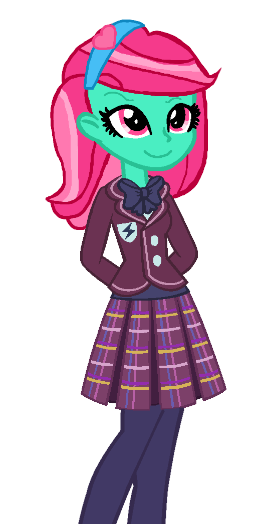 Equestria girl lizzy as Crystal prep student