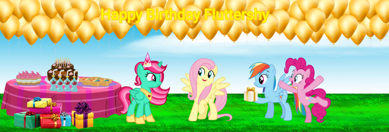 Happy Birthday Fluttershy by lizzmcclin on DeviantArt