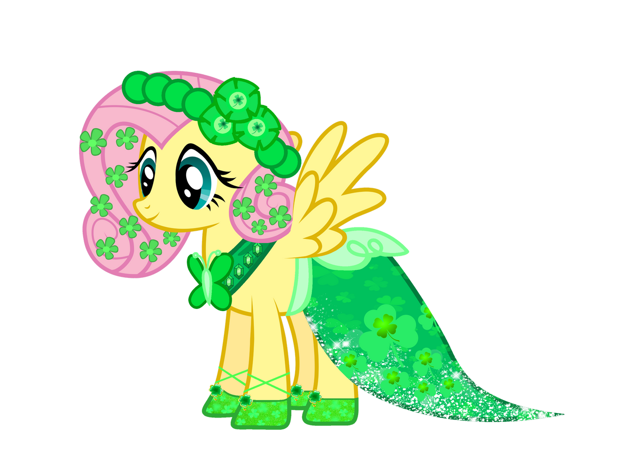 fluttershy green dress Fluttershy