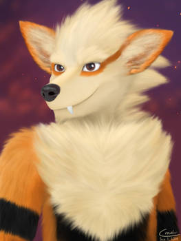 Anthro Fire Doggo