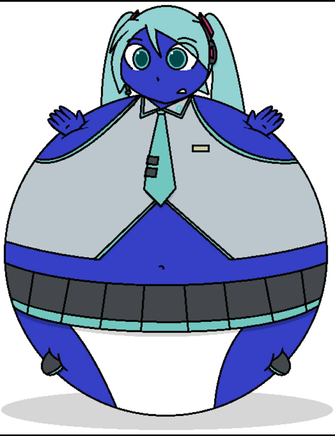 Block Blue Inflation Miku blueberry inflation by Feliciaangelie on DeviantArt
