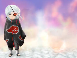 Akatsuki Realistic Chibi Wallpaper Left