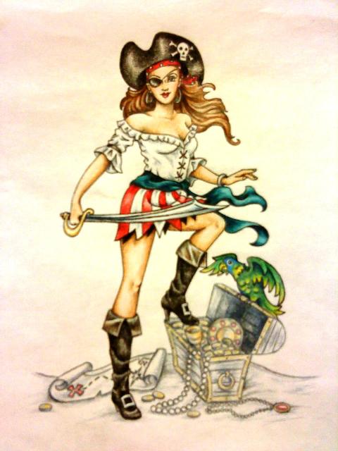 Pirate Pin Up Girl