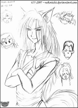 Yuyu Sketches- Youko Kurama