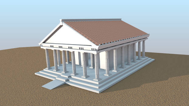 3D Greek Temple