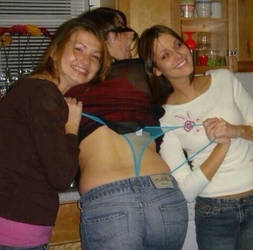 Teen girl wedgies