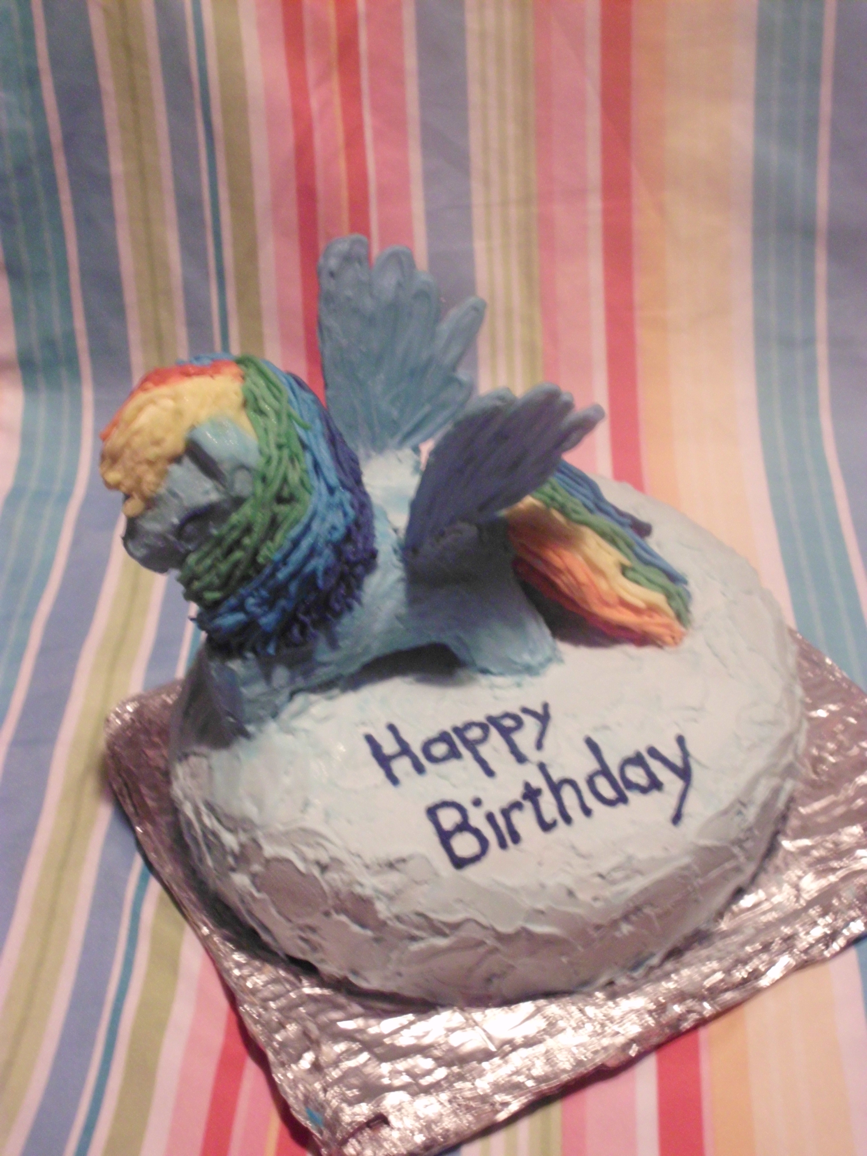 Rainbow Dash cake