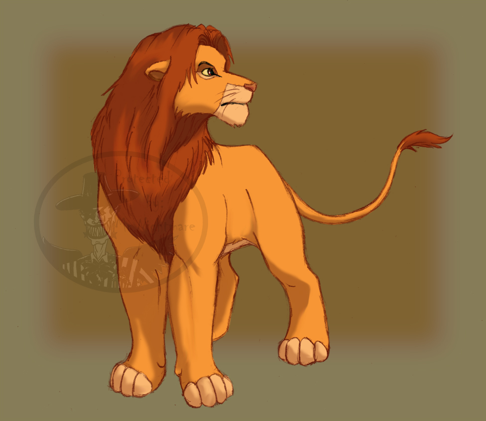 Young Simba coloured