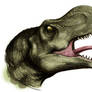 roaring T-rex head