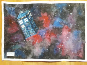 TARDIS - Traditional Painting