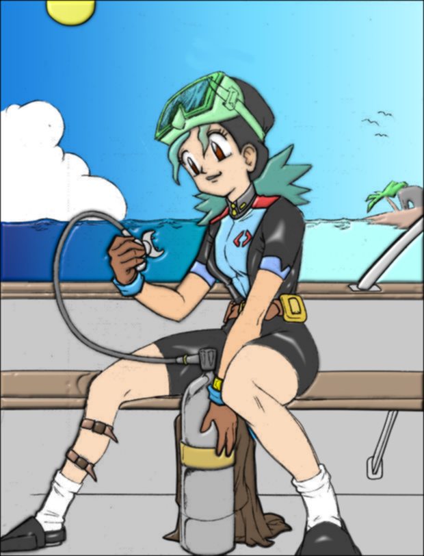 Pokemon Jenny Scuba Diving