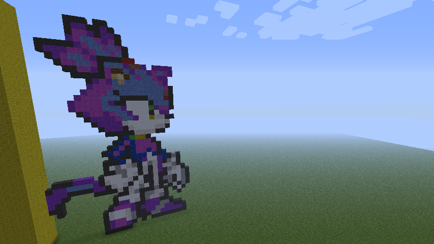 Blaze the Cat in Minecraft by the-system-is-down on DeviantArt