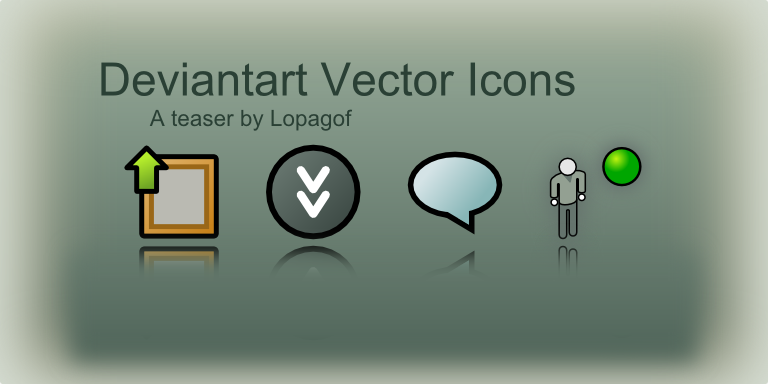 Deviantart Vector icons teaser