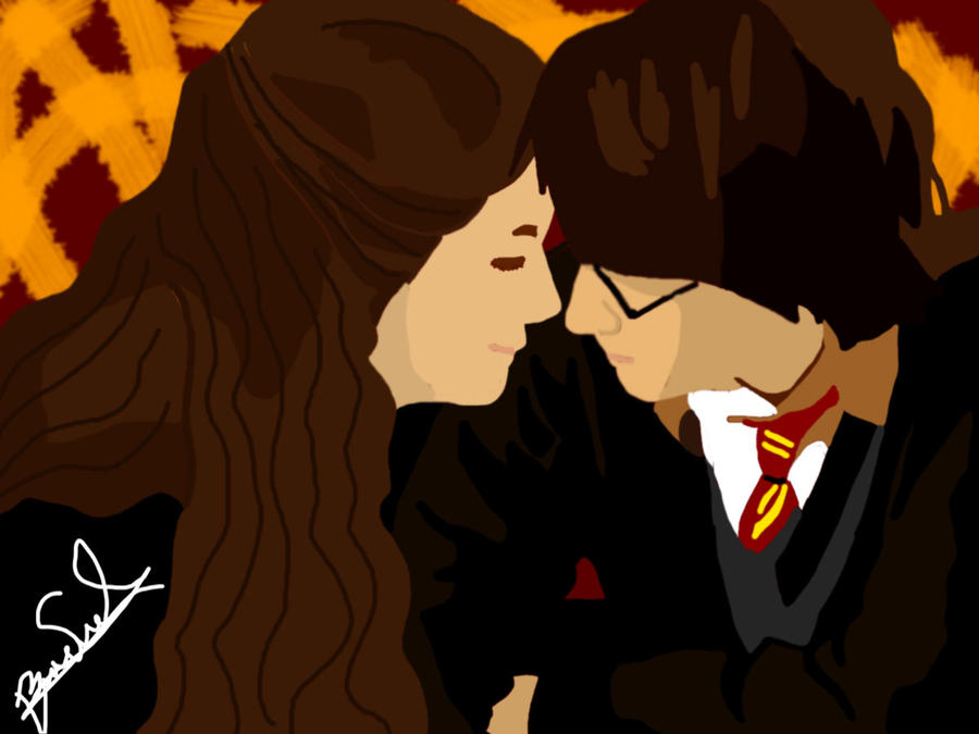 Harry And Hermione Kiss By Winch3s7er On DeviantArt harry-and-hermione-kiss-by-winch3s7er-on-deviantart